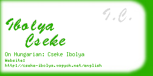 ibolya cseke business card